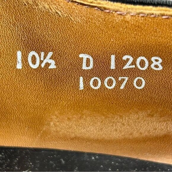 Allen Edmonds Delray Black Split Toe Oxford Derby Dress Shoe Mens Size 10.5 - Picture 9 of 10